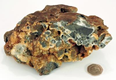 Quartz in brecciated rock, Bryn y Rafr. (CWO) Bill Bagley Rocks and Minerals